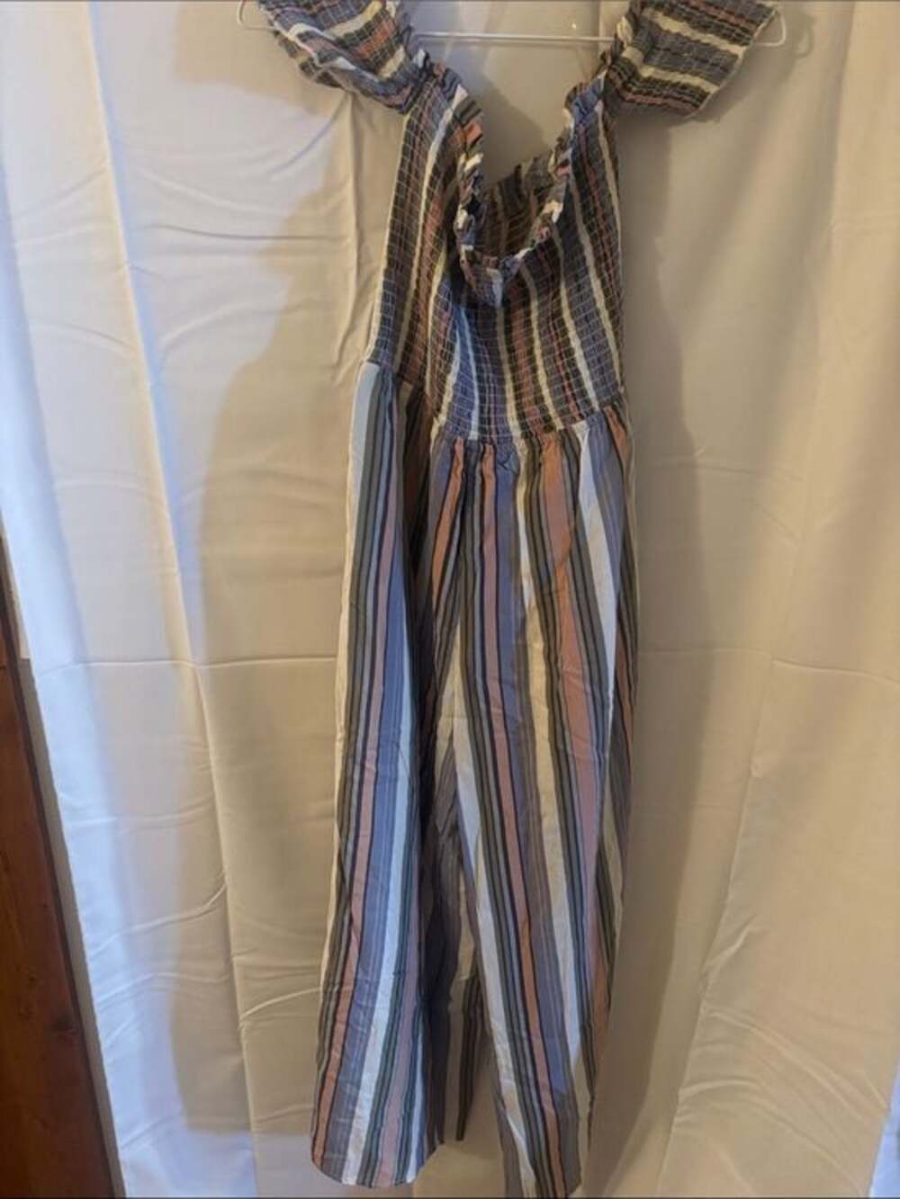 Rebellion Multicolor Striped Smocked Jumpsuit